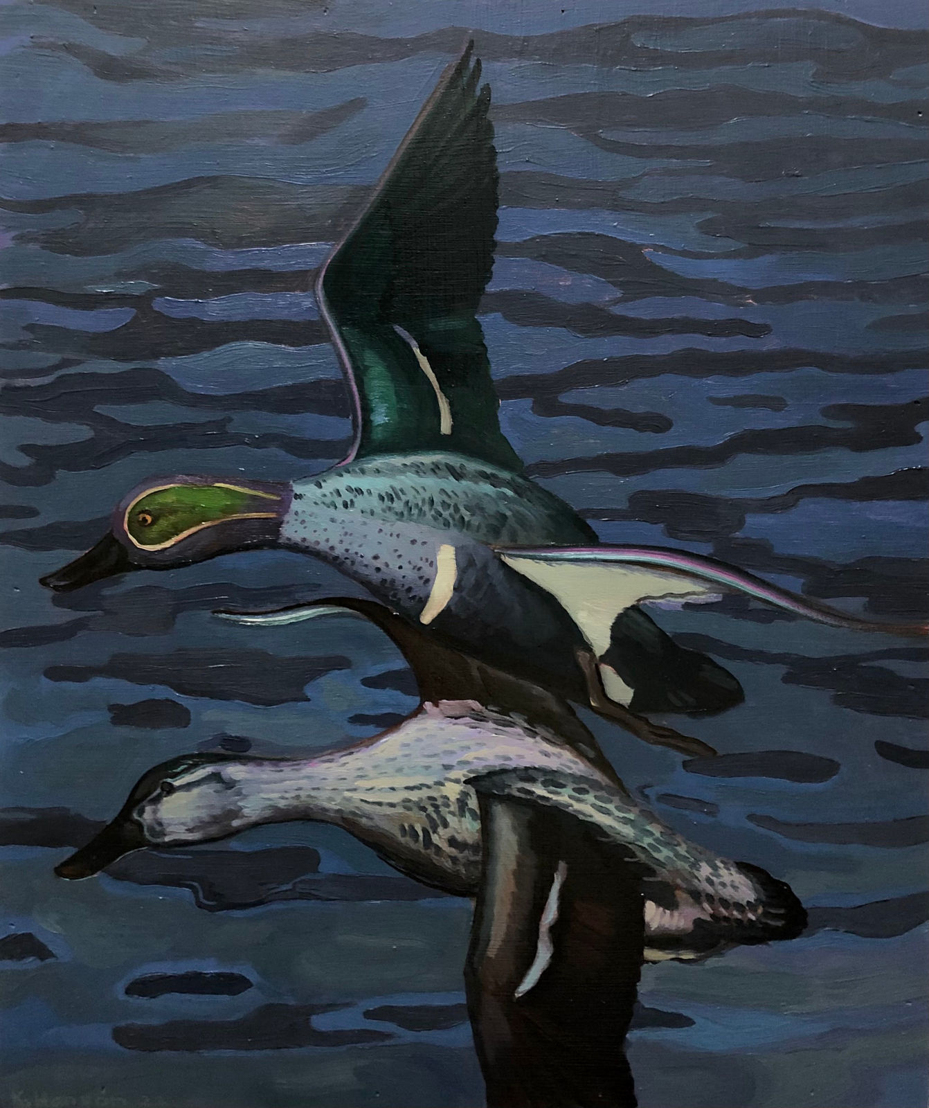 Kyle Hanson, Two Teals, 2022