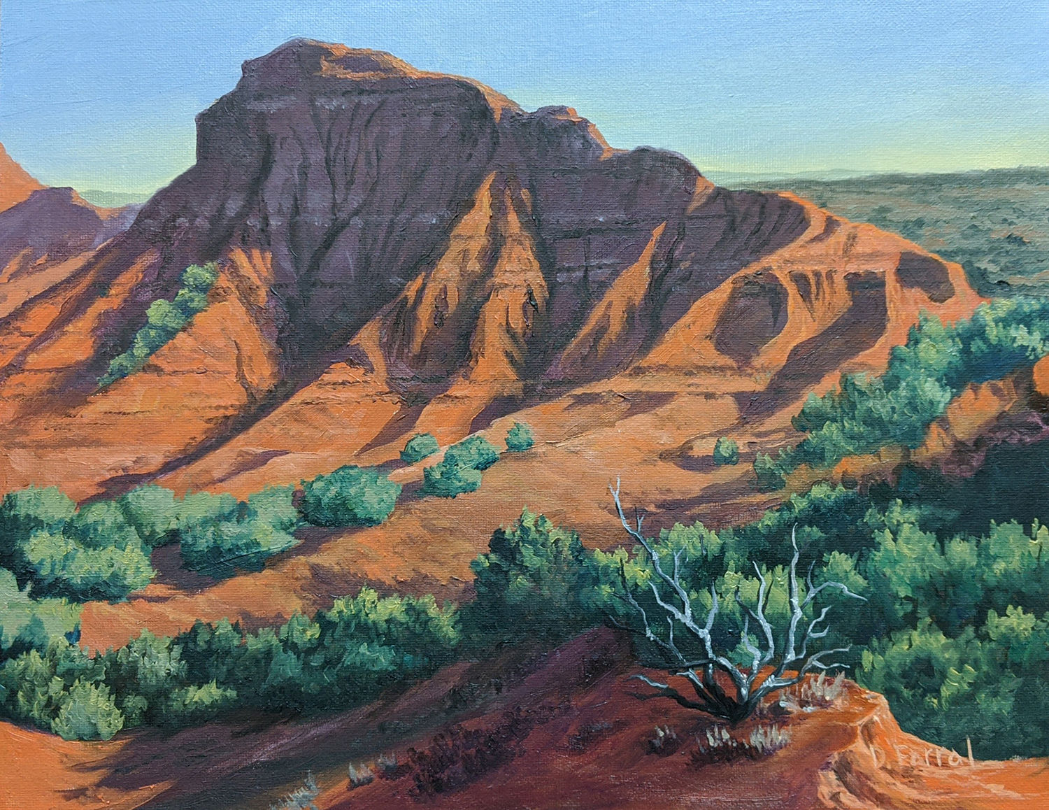 Darya Farral, A View of Caprock Canyon, 2020