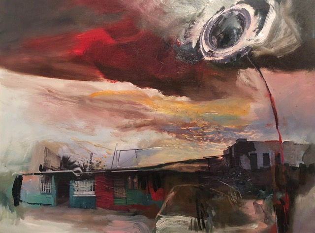 Winter Rusiloski, RED SKY OVER PRESIDIO, 2018