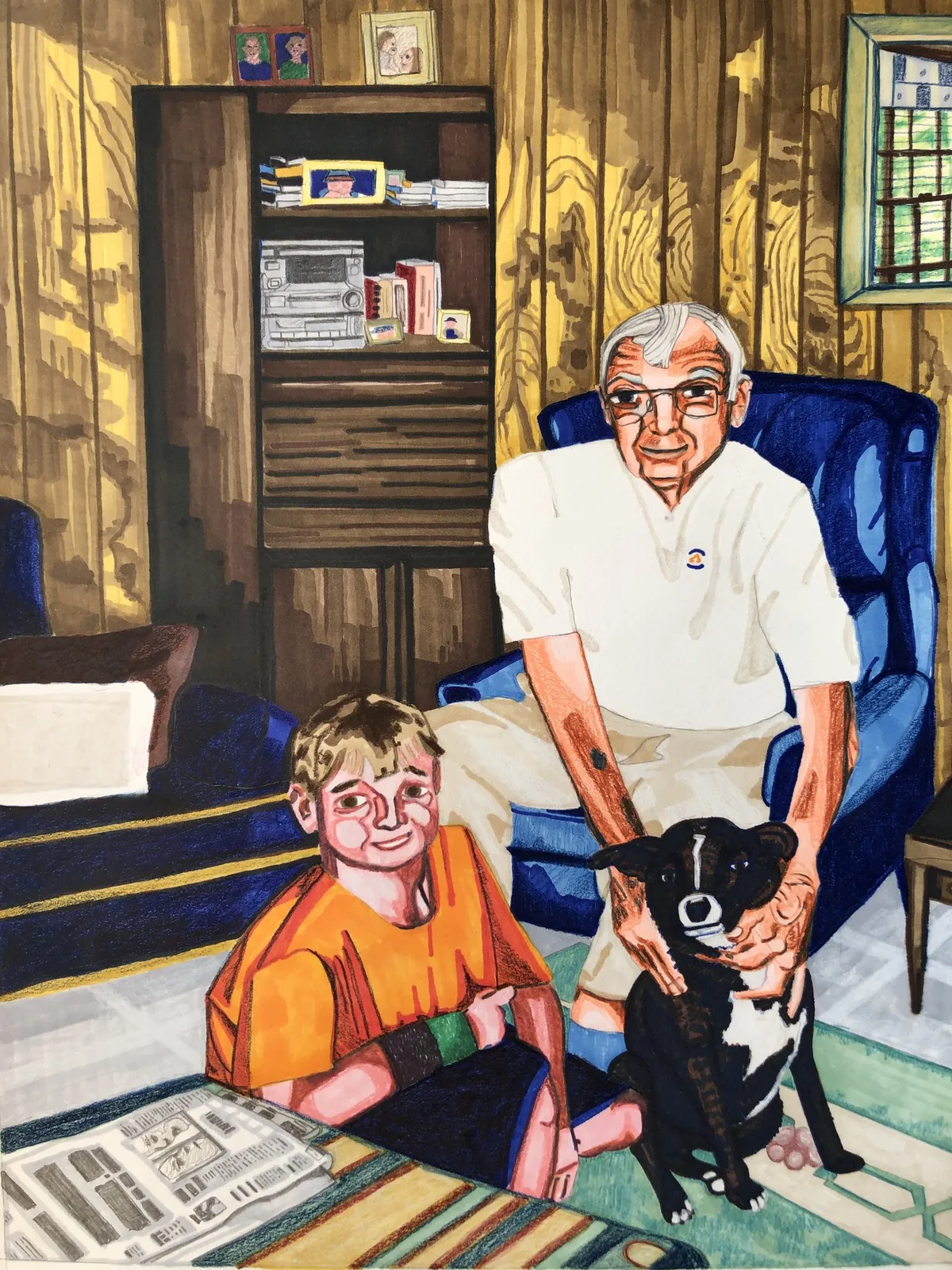 Brantly sheffield, Great Pawpaw, Braxton, and Ol' Bo, 2020