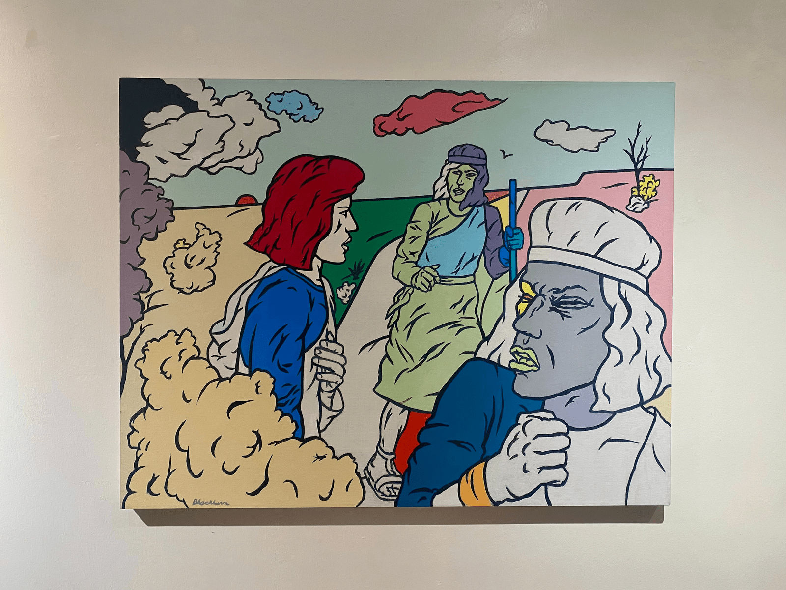 Ed Blackburn, Jesus on the Road to Emmaus 2, 2002