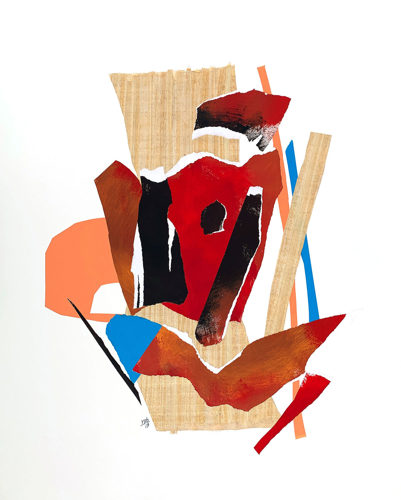 Randy Padorr-Black, Collage004, 2019