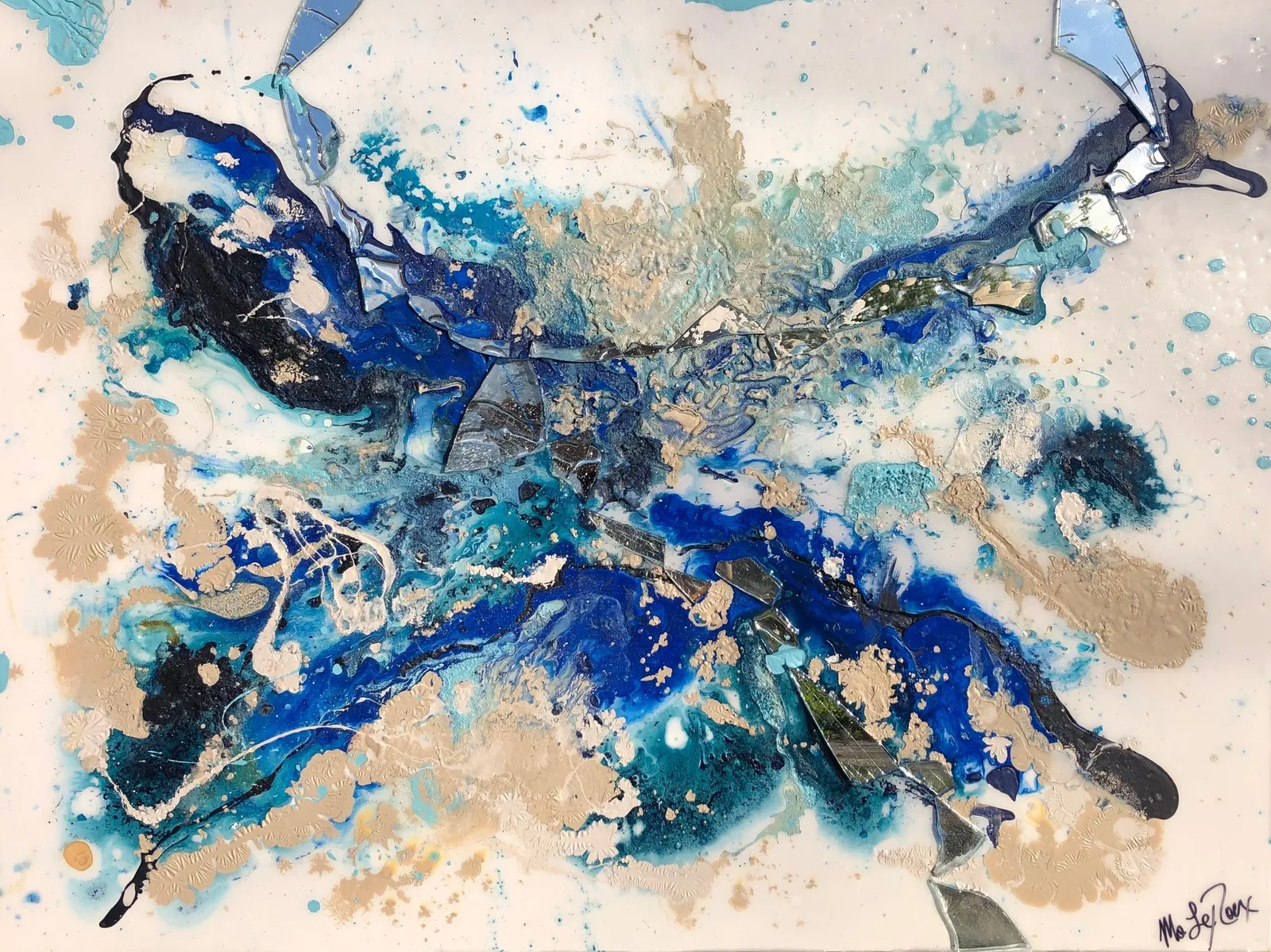 MoNique LeRoux, Biscotti on the Beach IV, 2020