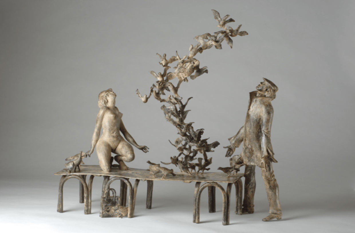 aqua alta, rené julien, sculpture, bronze, art thema, heyi gallery