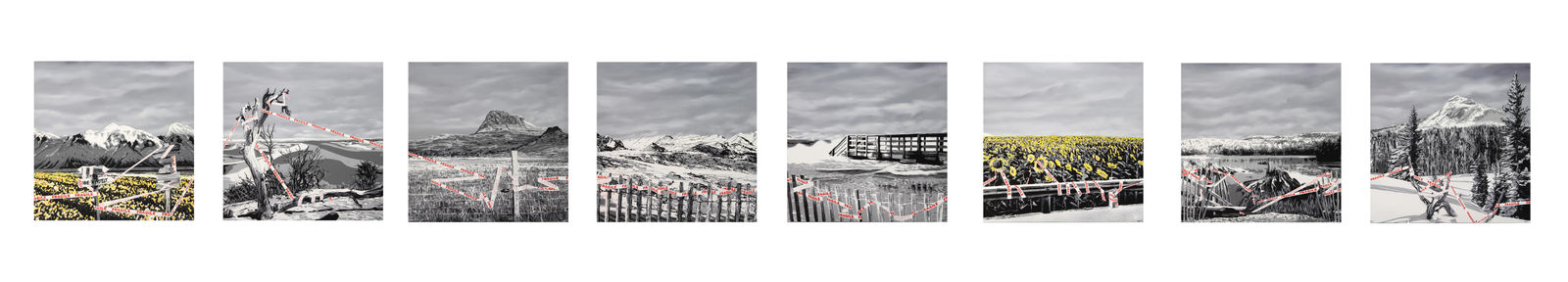 KURAR, Time goes fast Polyptyque, 2021