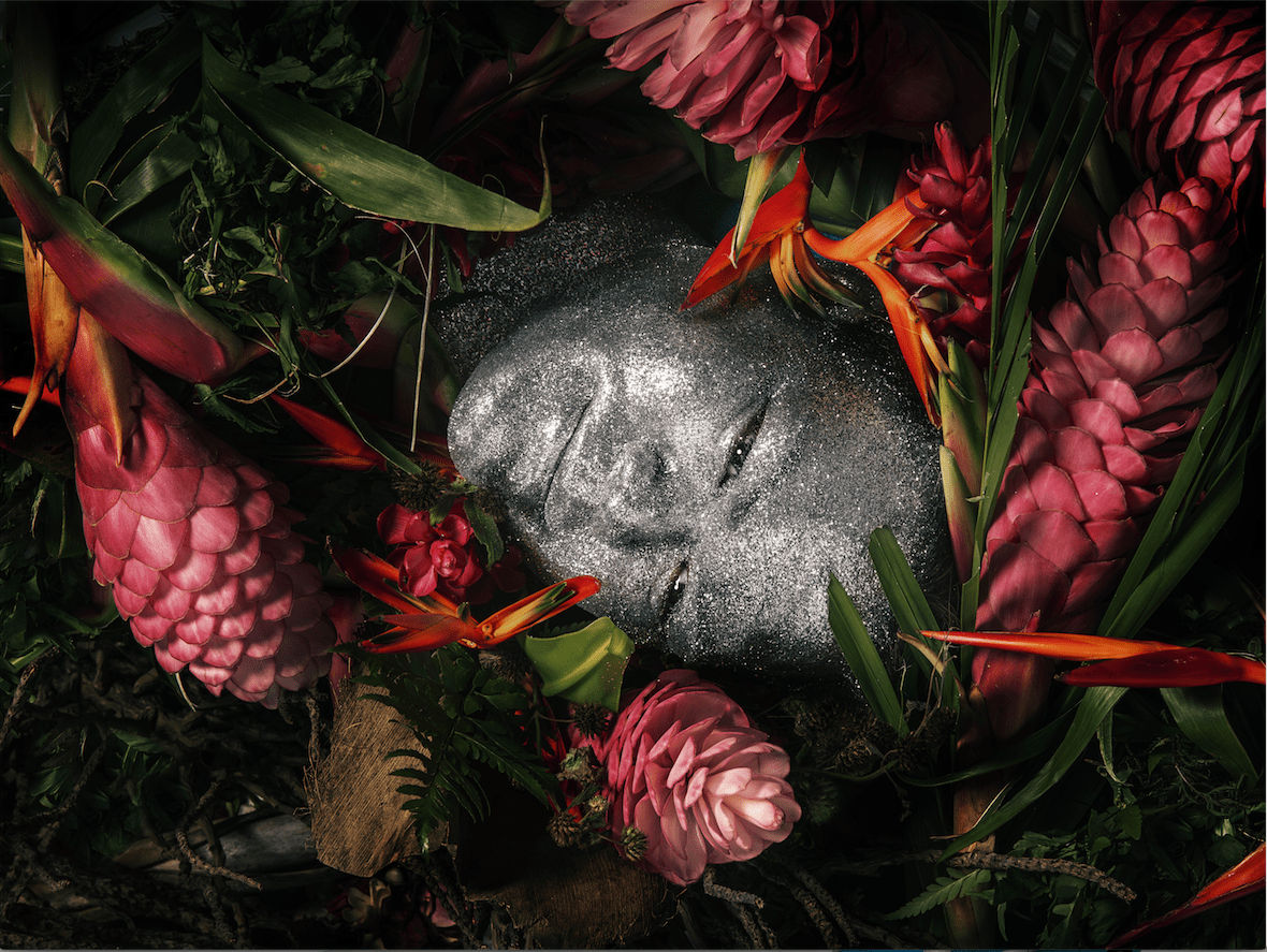 Namsa Leuba, Dans son nid from the series "illusion" made in Tahiti , 2019