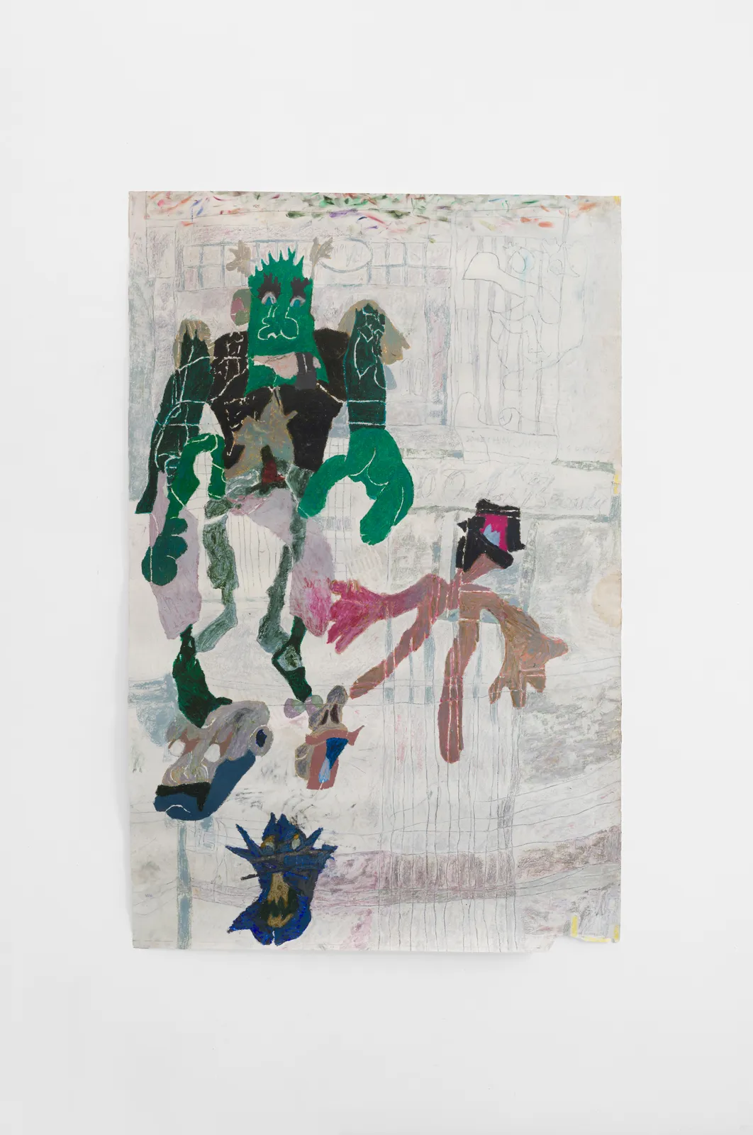 Gabor Bata, Men as Shoes (Altercation Outside the Beauty Salon), 2021