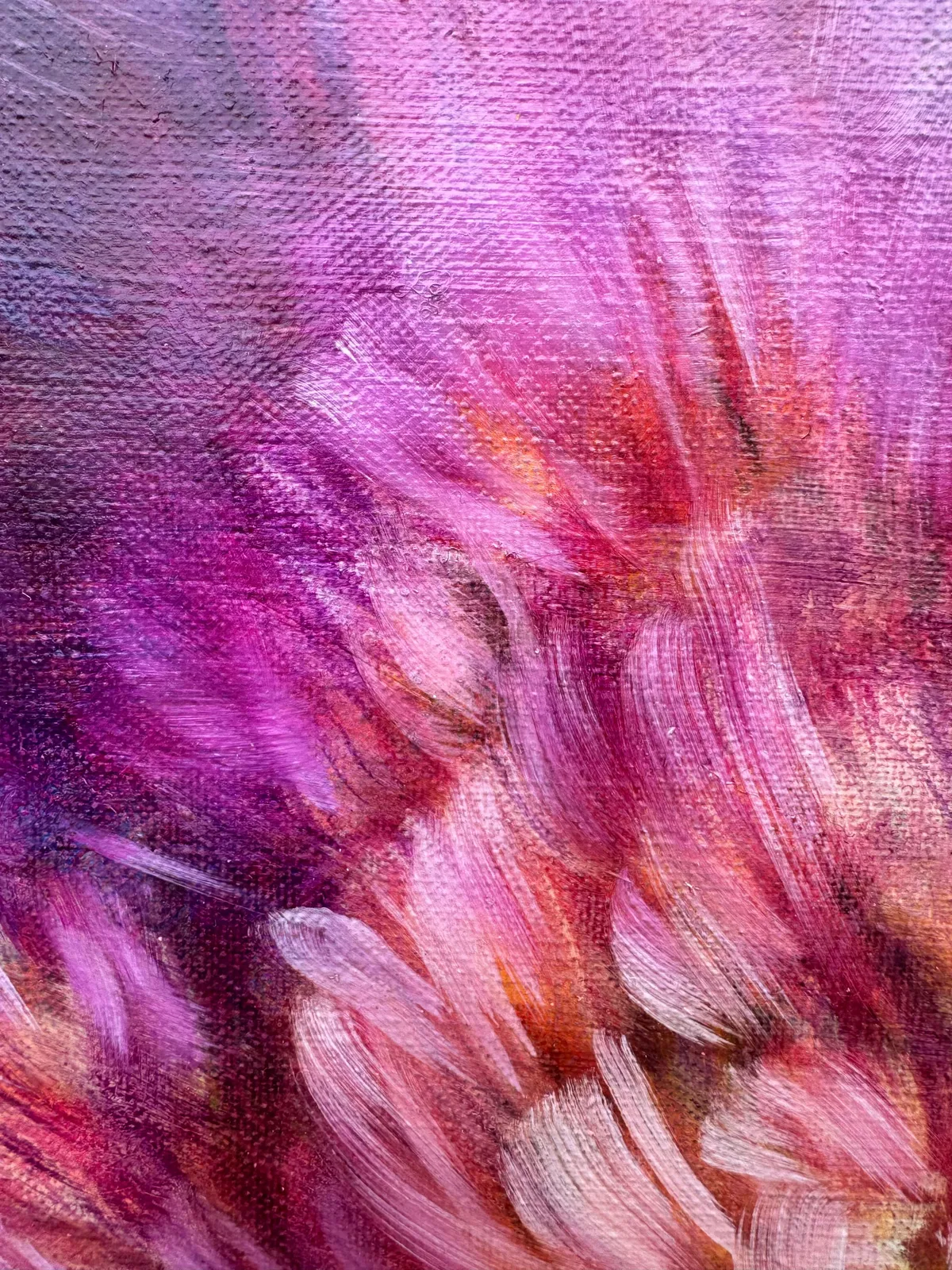 nagare waltz of flower painting Noriku kura fuji pink and purple spring flower japanese painting japan contemporary painting oil painting impressionist painting Art Yi gallery brussels art gallery