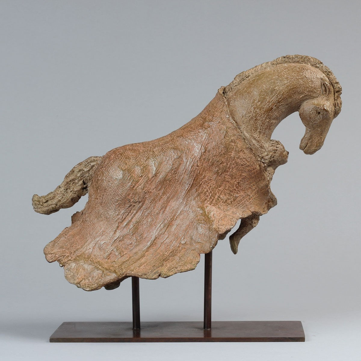 horse travel with a cute girl contemporary bronze sculpture interior design sophie verger art gallery brussels