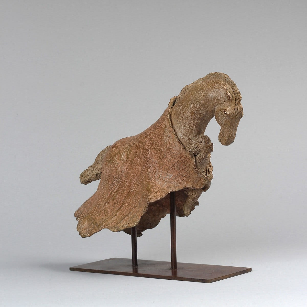 voyage à cheval avec une jolie fille sculpture contemporaine en bronze design d'intérieur galerie d'art sophie verger bruxelles