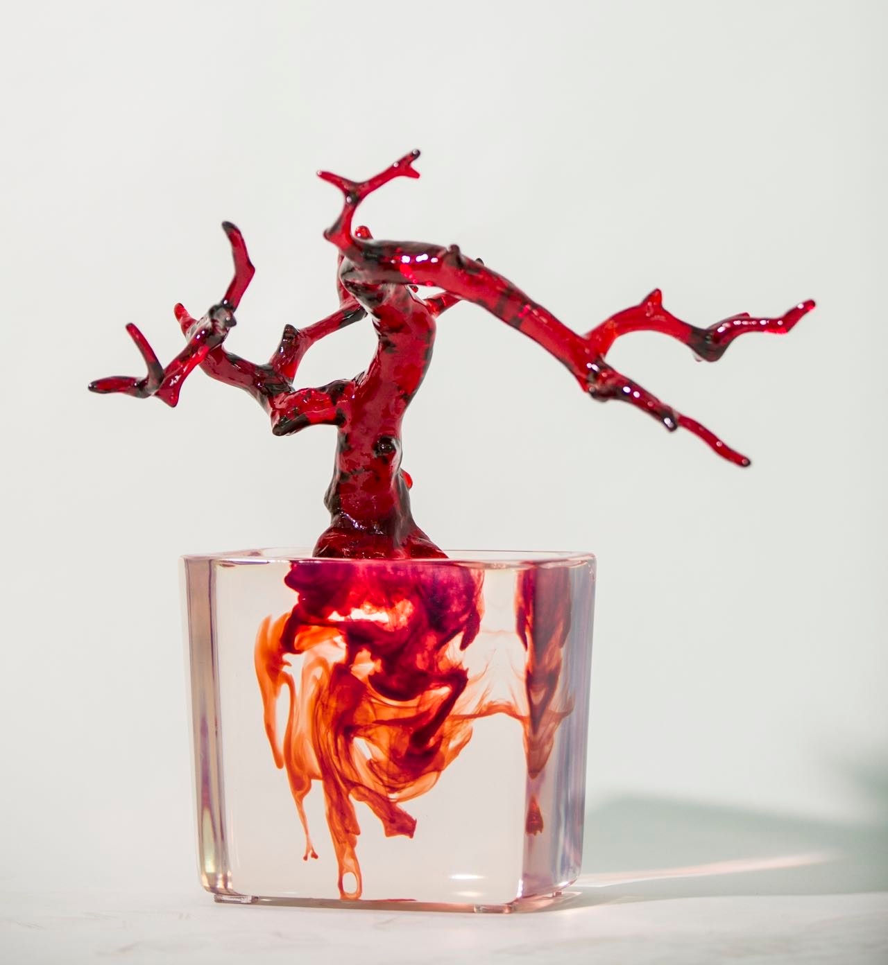 bonsai hedendaagse sculptuur hars kunst boomsculptuur li jinguo Chinees antiek en Japanse schilderkunst Art Yi-galerij Kunstgalerij Brussel