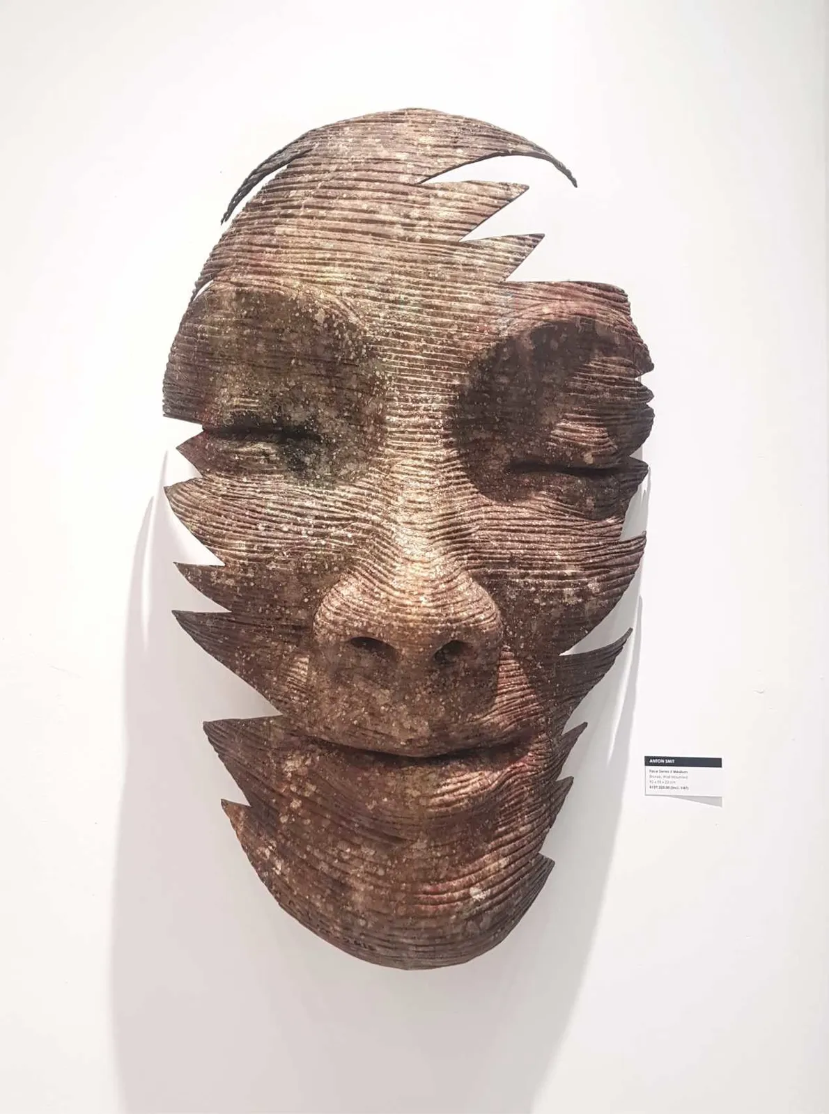 Anton Smit, Face II - Medium - Wall Mounted Mask, 2022