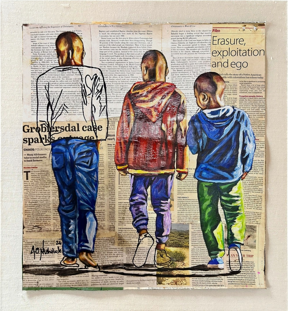 Andrew Ntshabele, Erasure, Exploration and Ego , 2024