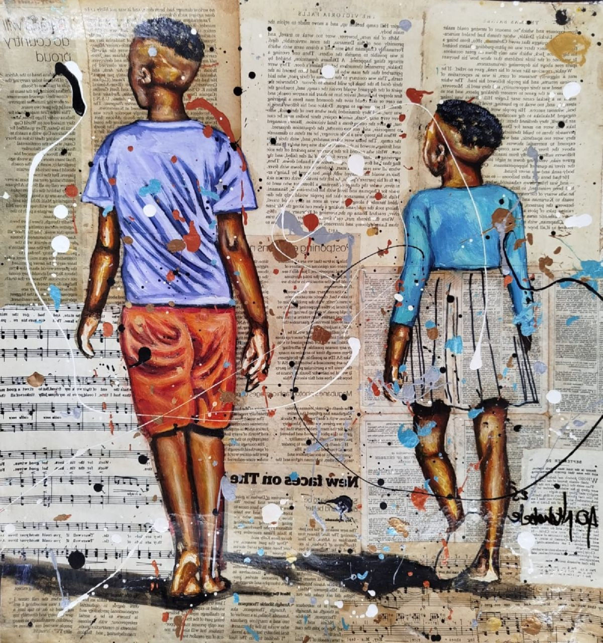 Andrew Ntshabele, As The Years Roll By I, 2025