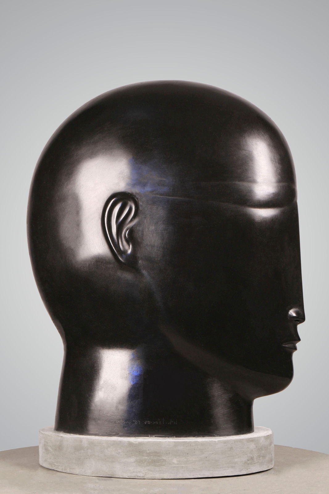 Anton Smit, Black Head with Glasses - Extra Large, 1989