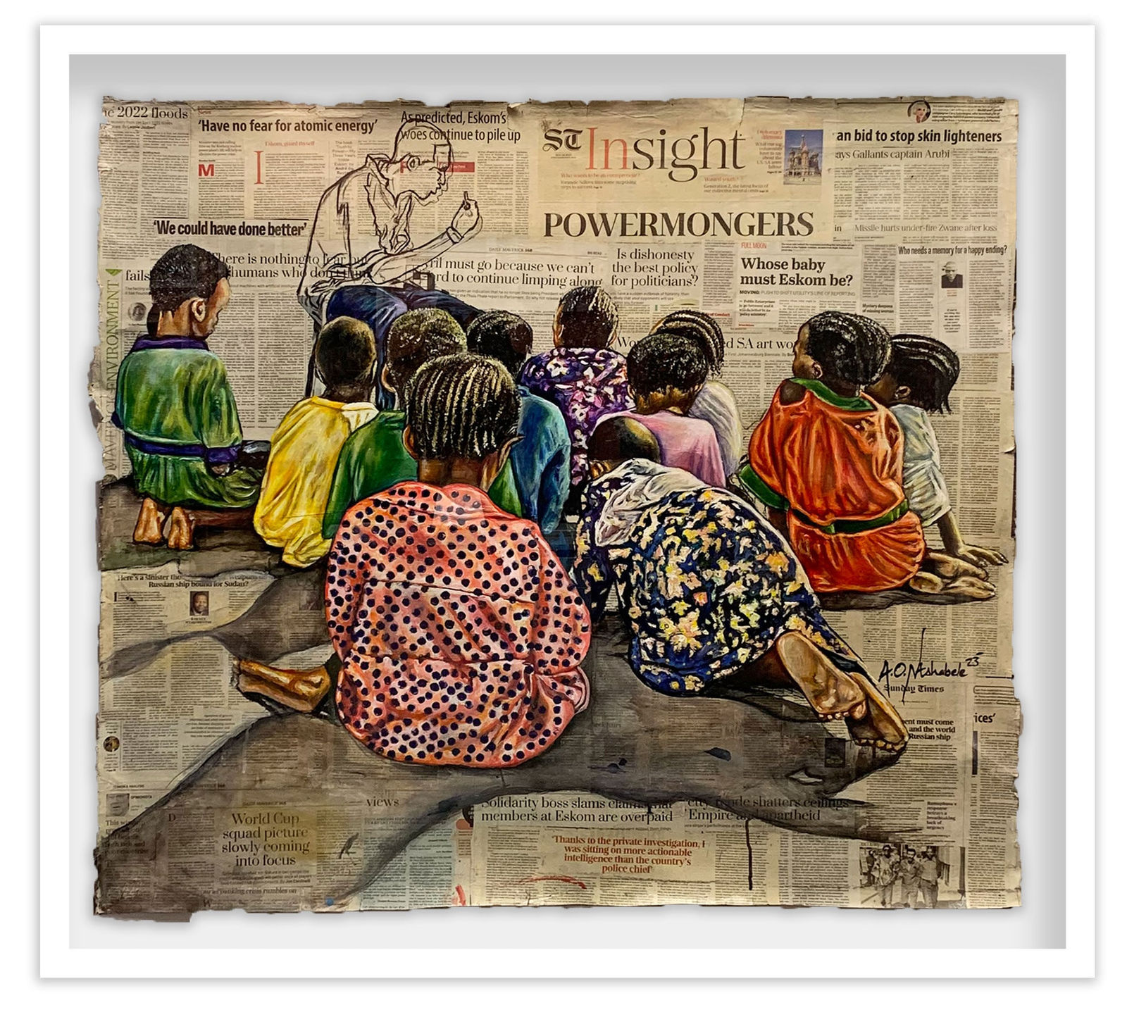 Andrew Ntshabele, Multilayered Memories 11, 2023