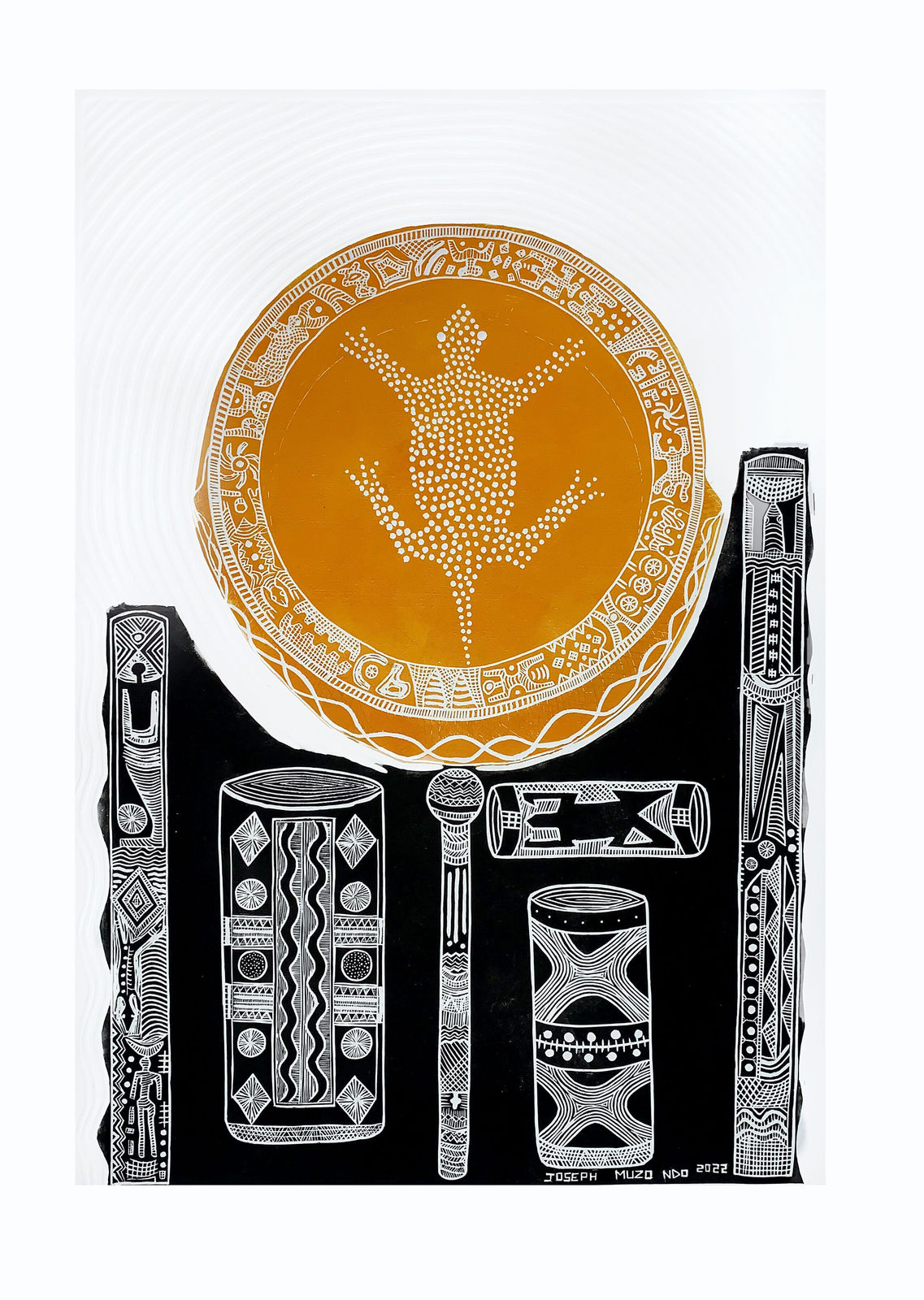 Joseph Muzondo, Motifs of Power, 2022