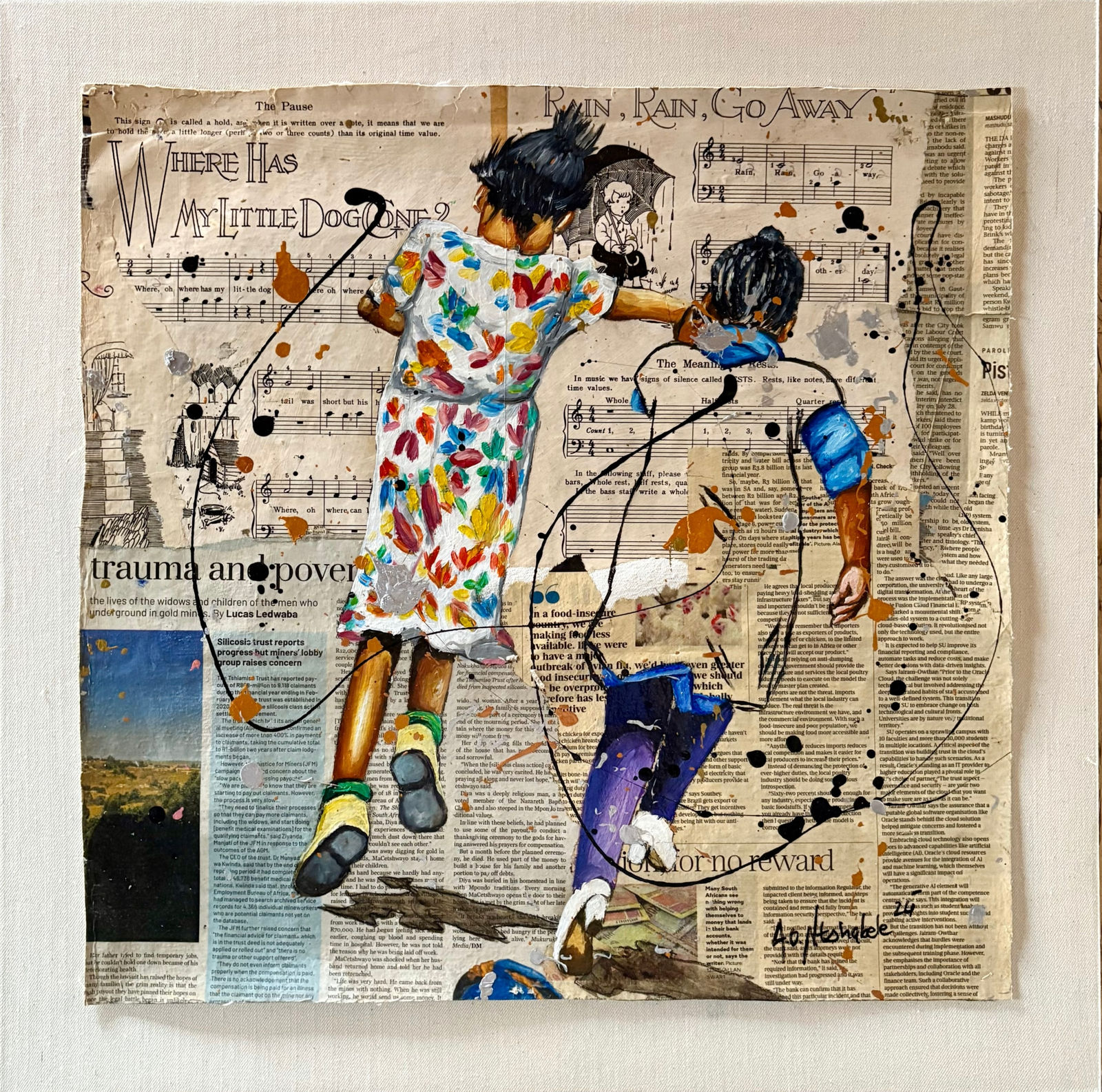Andrew Ntshabele, Rain Rain Go Away, 2024