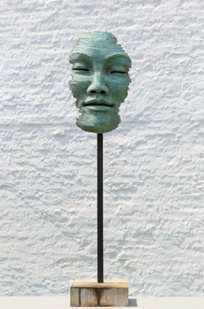 Anton Smit, Faith Mask - Medium - Freestanding - Long Base, 2022