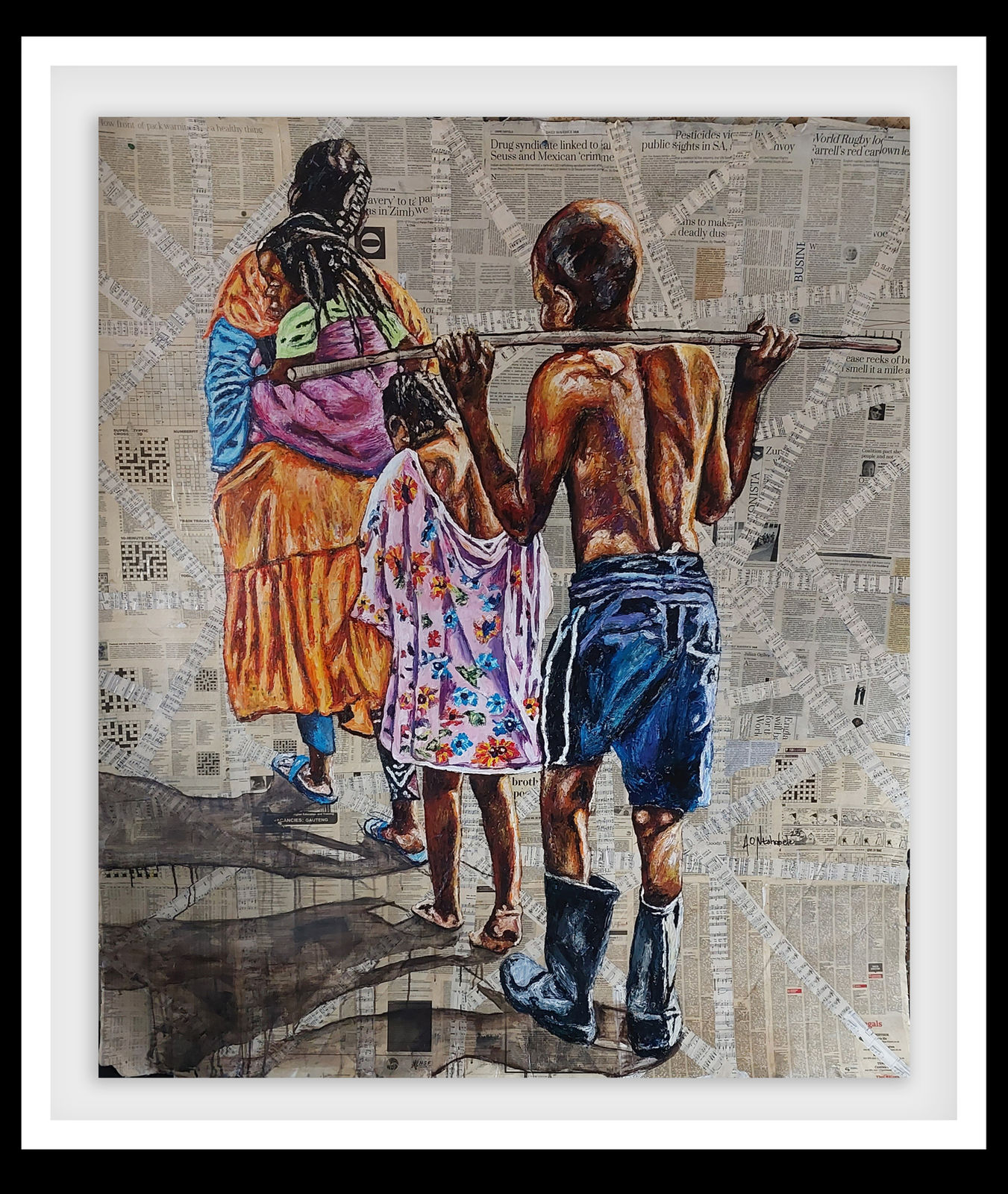 Andrew Ntshabele, Ink of Redemption II, 2023