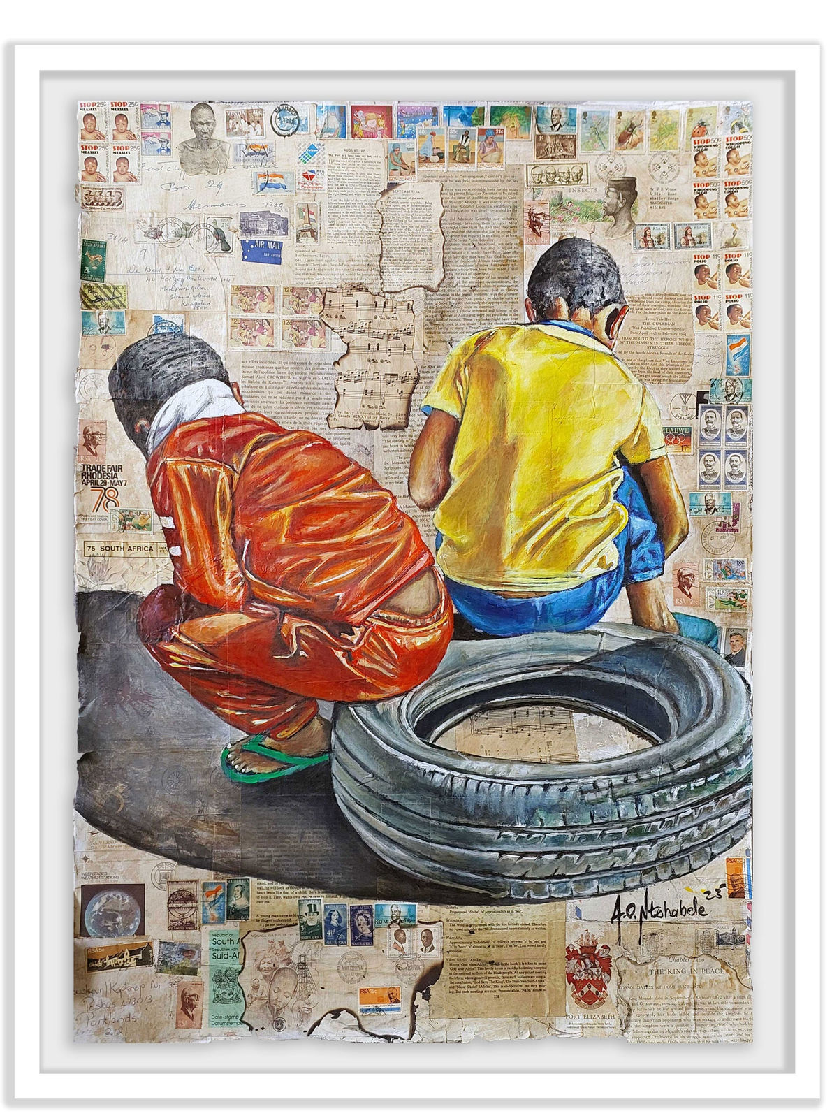 Andrew Ntshabele, Multilayered Memories 15, 2023