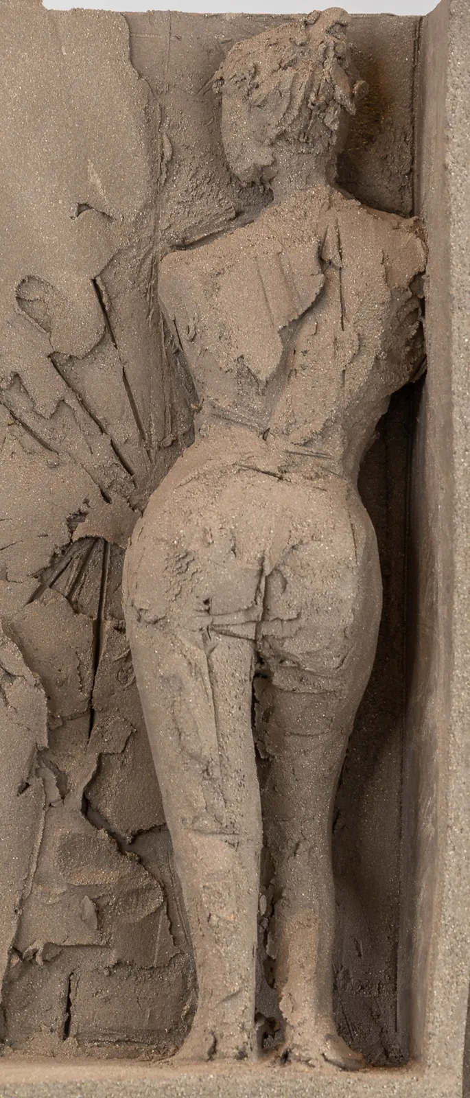 Figurative ceramic relief by sculptor Emilio DiIorio