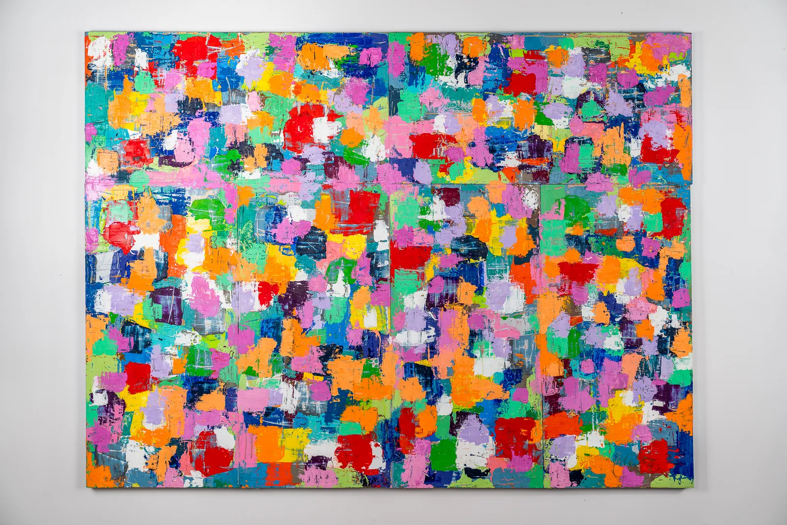 Vibrant abstract painting by artist Emilio DiIorio.