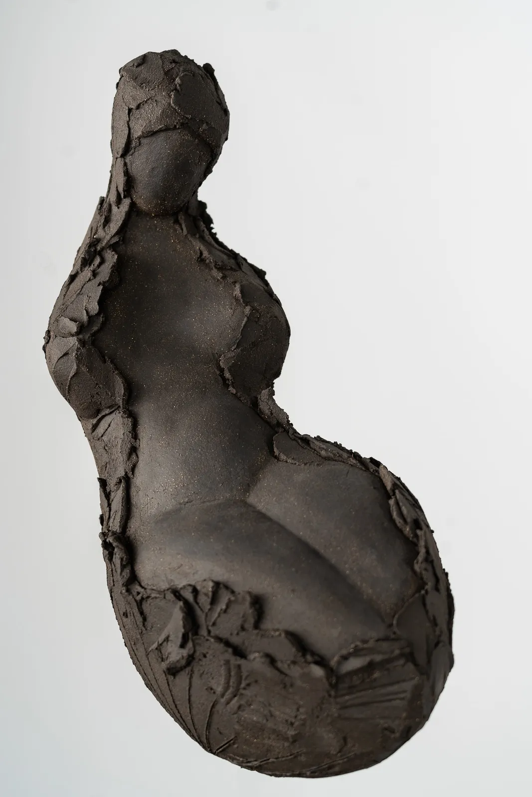 Abstract figurative ceramic sculpture by artist Emilio DiIorio