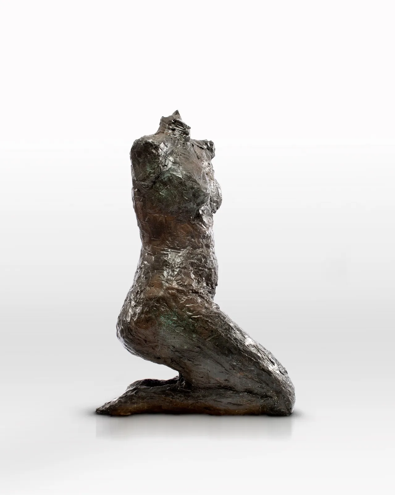 Bronze fragmented female figure by sculptor Emilio DiIorio.