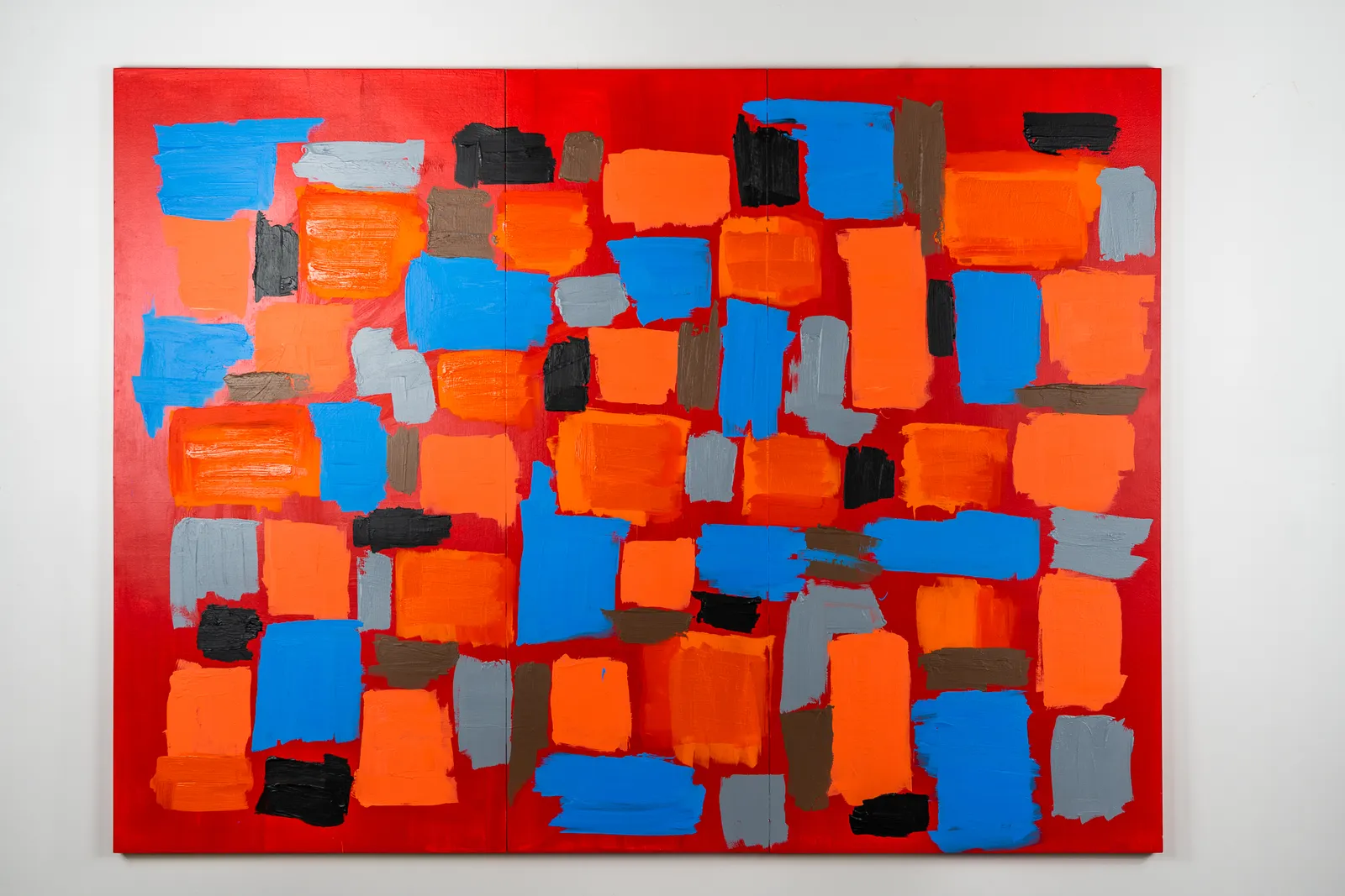 Geometric abstract painting by artist Emilio DiIorio