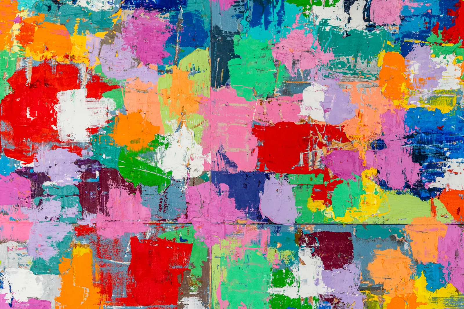 Vibrant abstract painting by artist Emilio DiIorio.