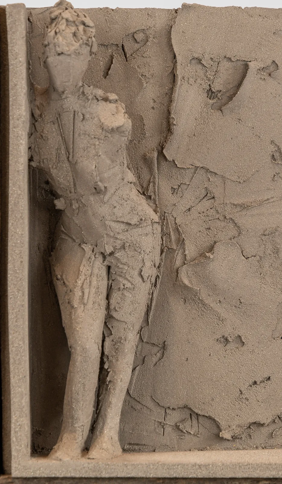 Figurative ceramic relief by sculptor Emilio DiIorio