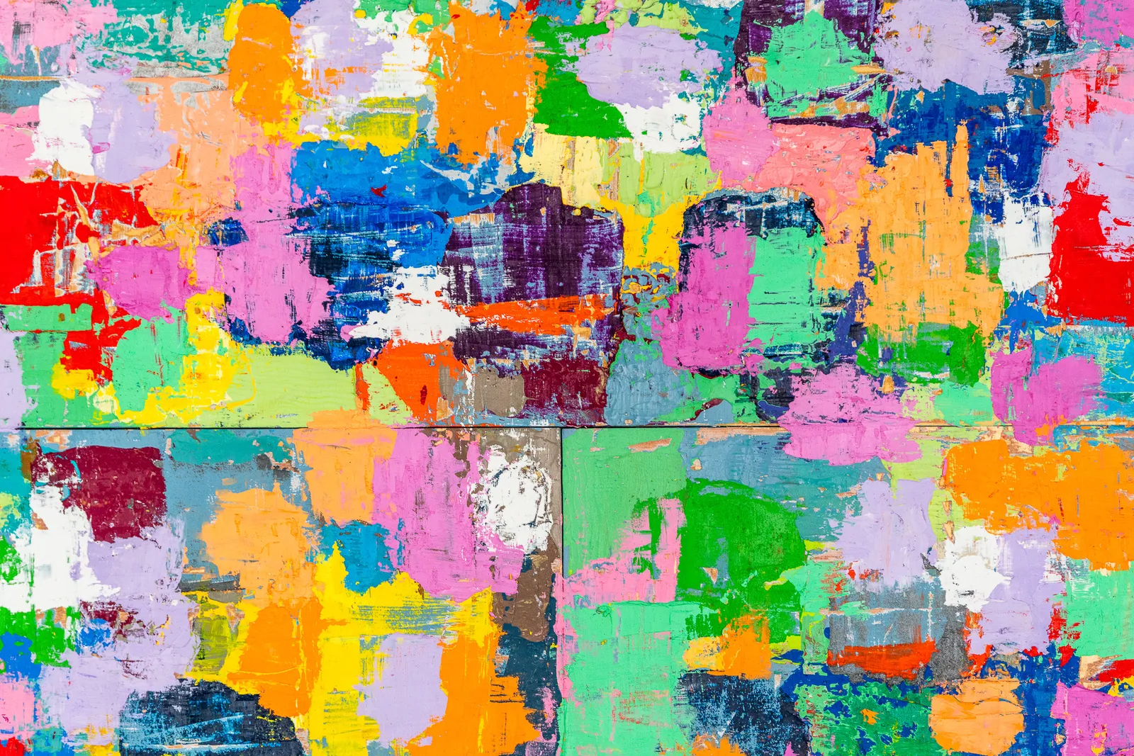 Vibrant abstract painting by artist Emilio DiIorio.