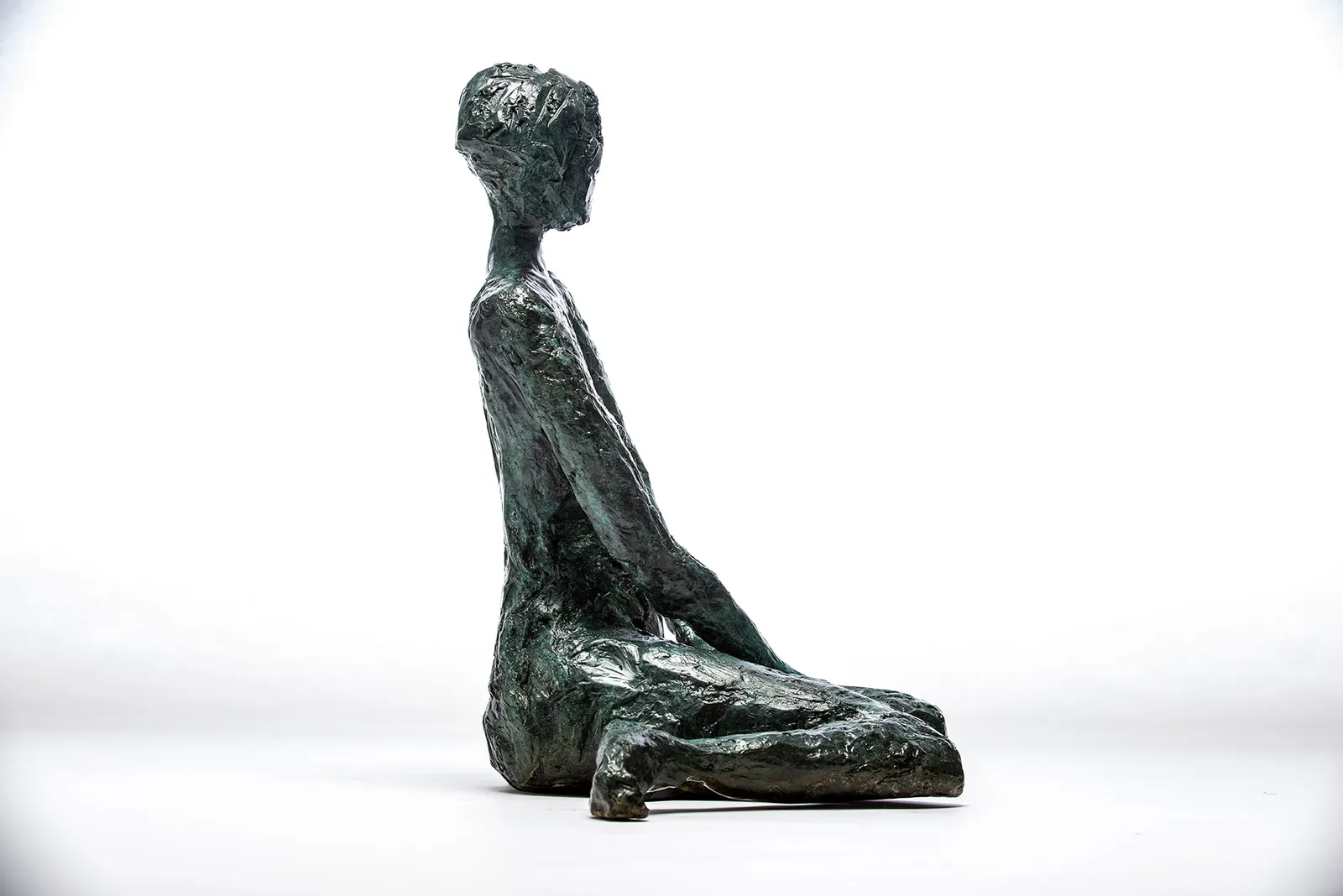 Bronze sculpture of two women by sculptor Emilio DiIorio.