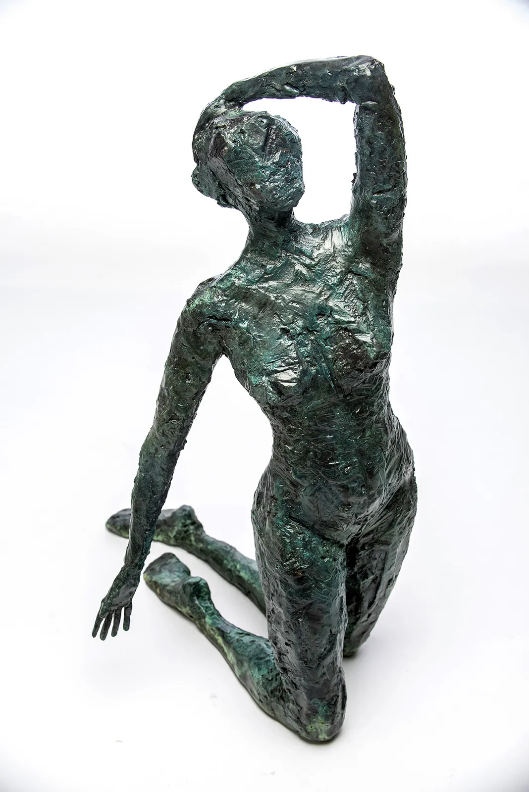 Bronze sculpture of two women by sculptor Emilio DiIorio.