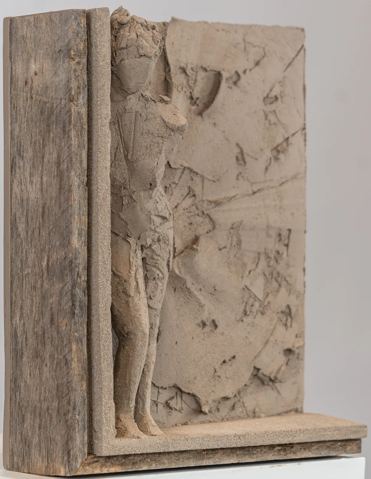 Figurative ceramic relief by sculptor Emilio DiIorio
