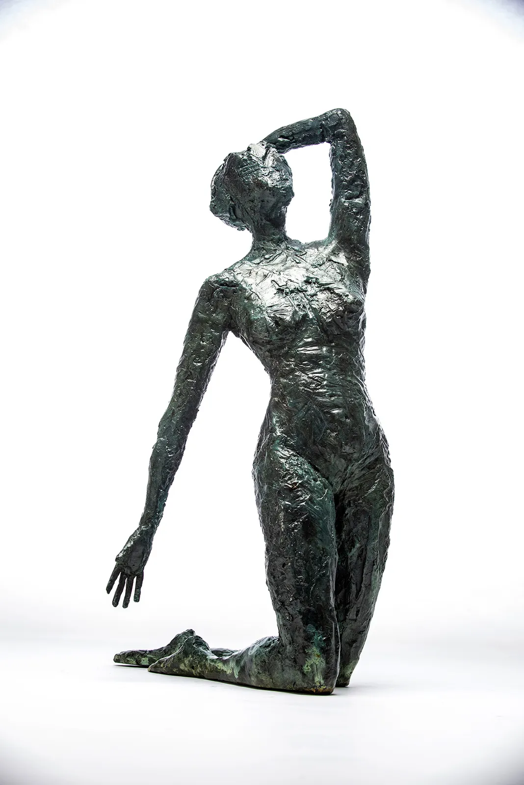 Bronze sculpture of two women by sculptor Emilio DiIorio.