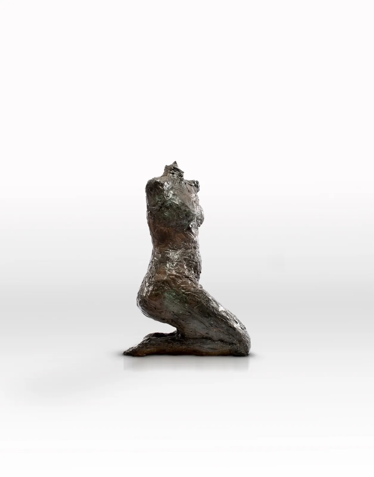 Bronze fragmented female figure by sculptor Emilio DiIorio.
