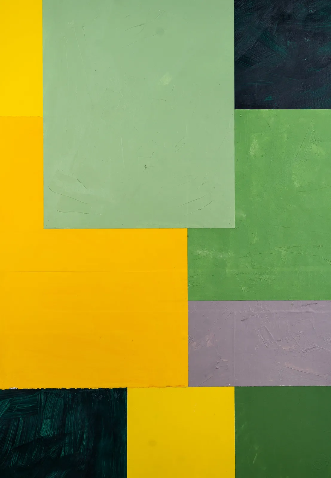 Abstract collage by painter Emilio DiIorio