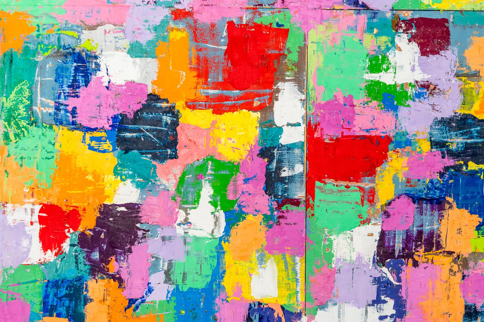 Vibrant abstract painting by artist Emilio DiIorio.