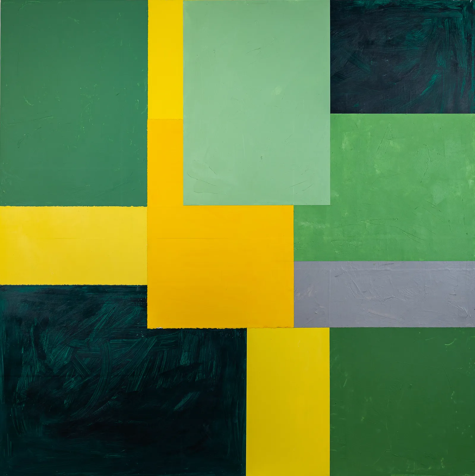 Abstract collage by painter Emilio DiIorio