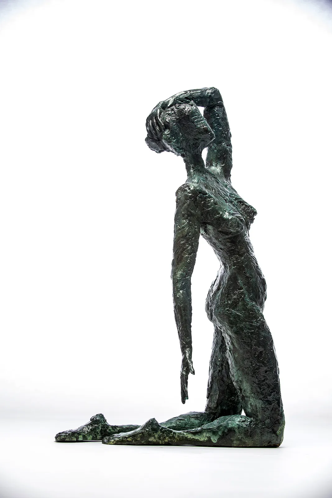 Bronze sculpture of two women by sculptor Emilio DiIorio.