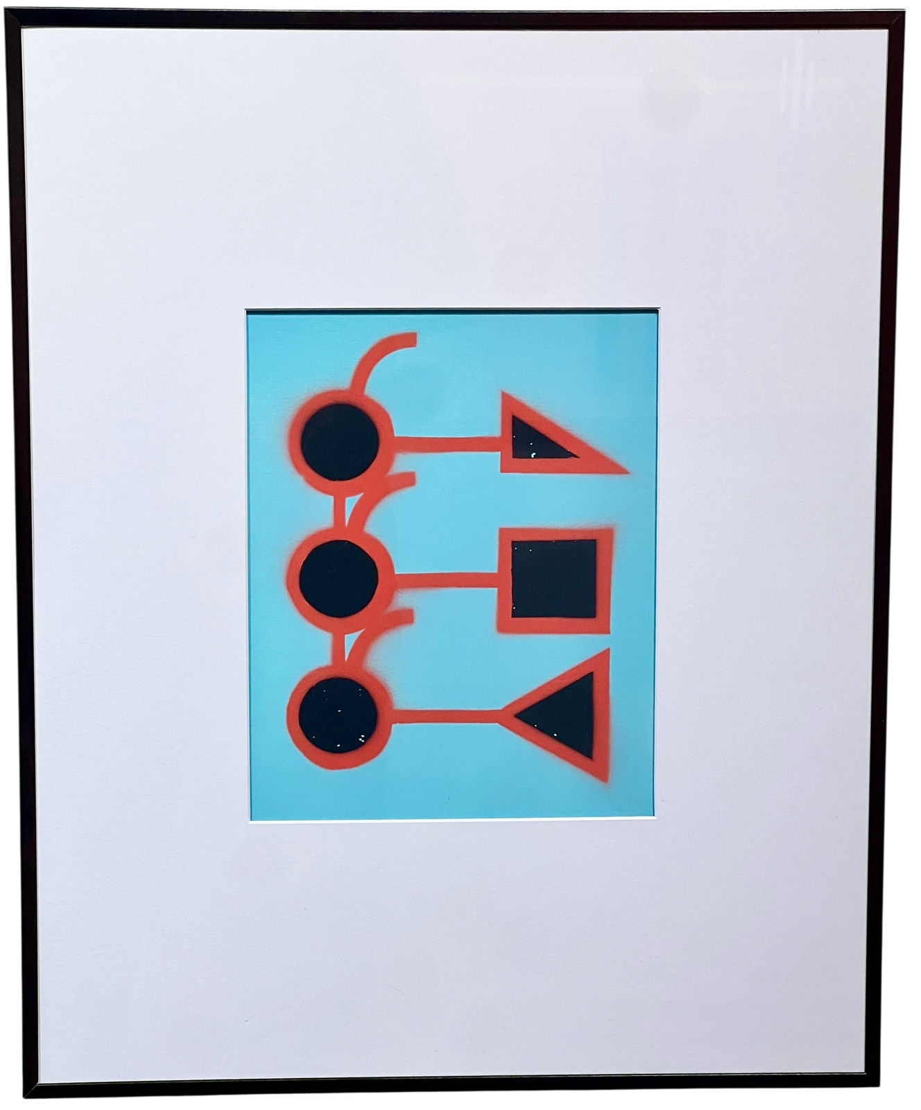 Ahchipaptunhe, Tëwènama (Family) Blue with Red outline, 2022