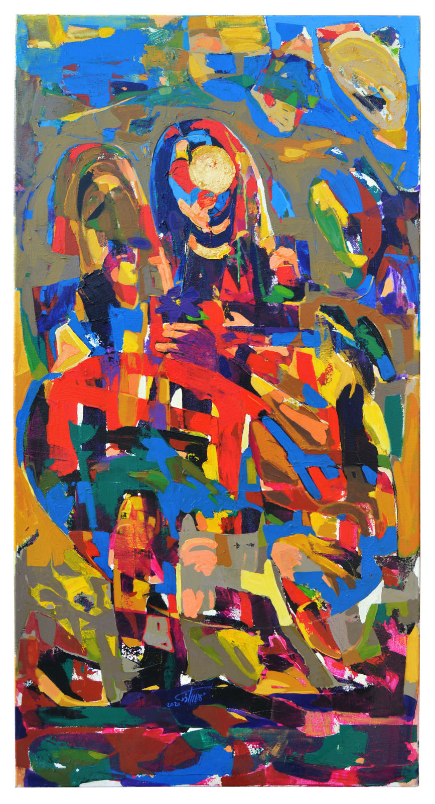 Mhanny Yaoud, The main square, 2020