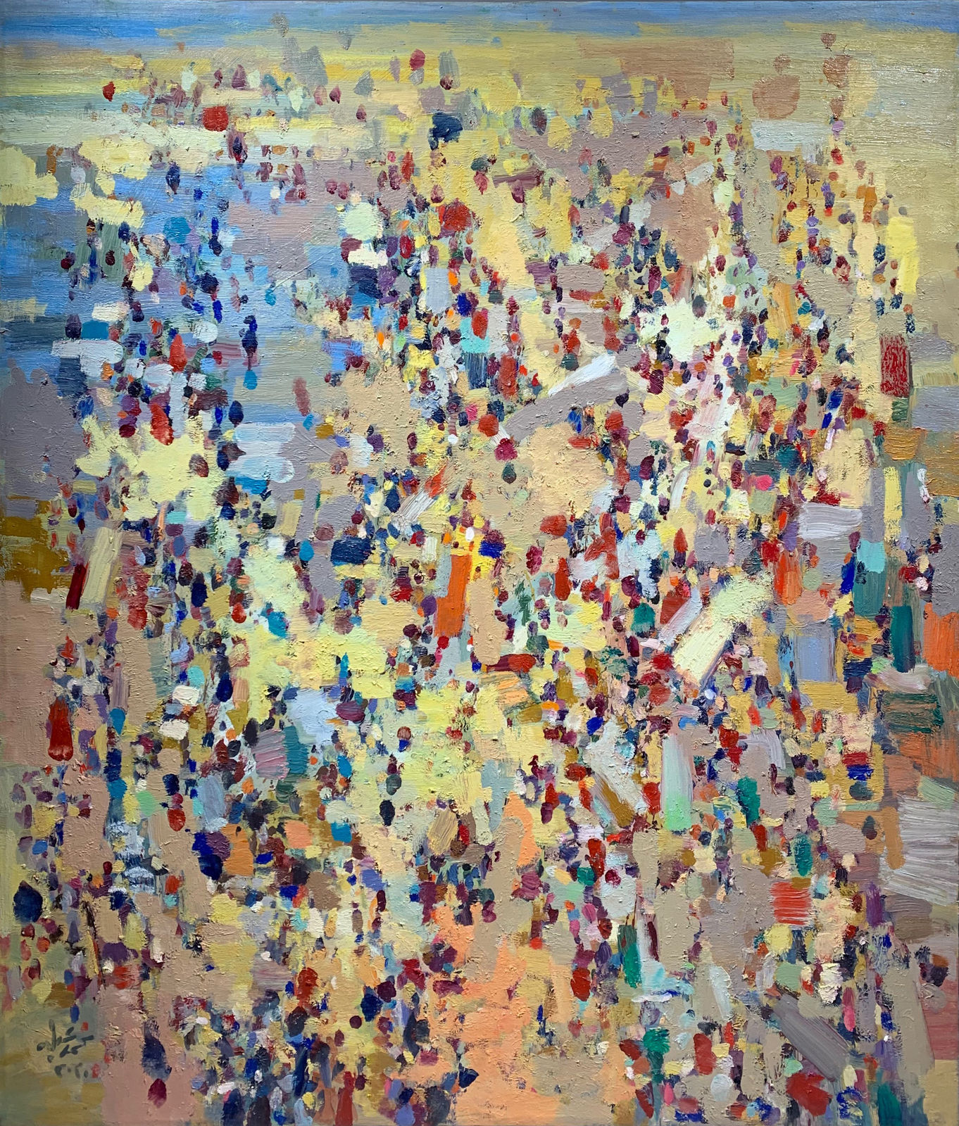 Mohamed Abla, شاطئ مزدحم, 2020