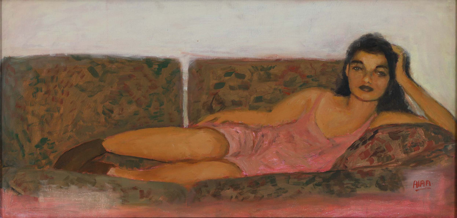 Alaa Ayman, chilling on the couch