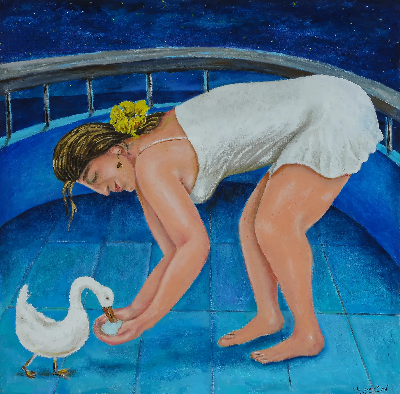 Ameer Gouely, A very white moment , 2024