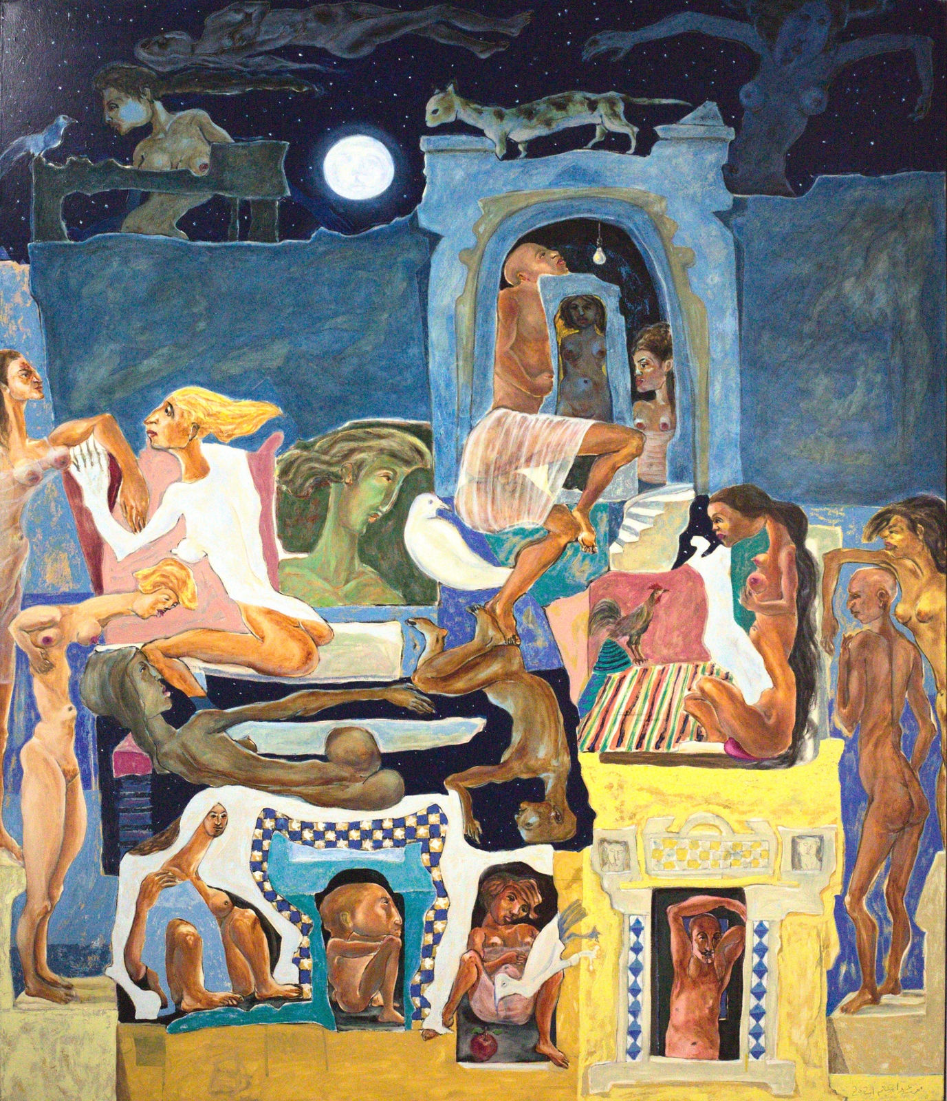 Mohamed Abdel Moneim, بين القمر و التفاحة - رؤية أزلية, 2021