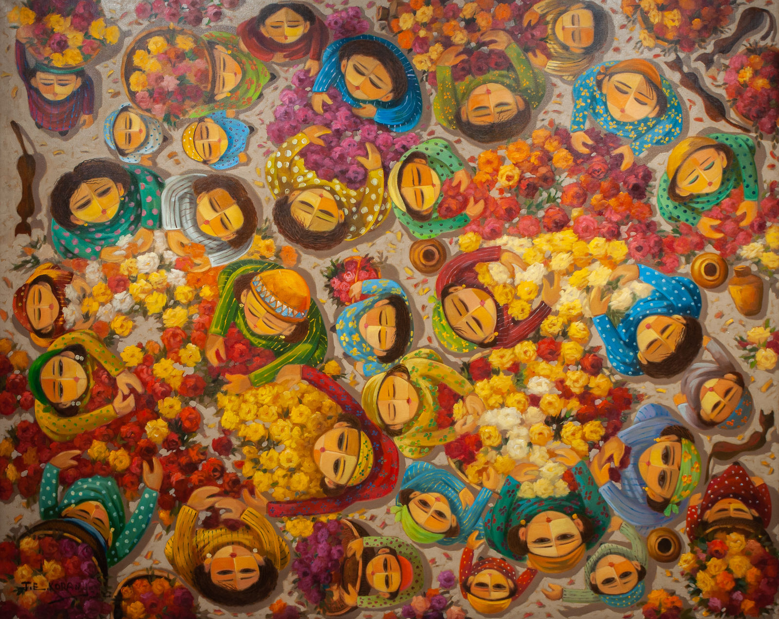 Taha El-Kourany, Flowers Collectors, 2022