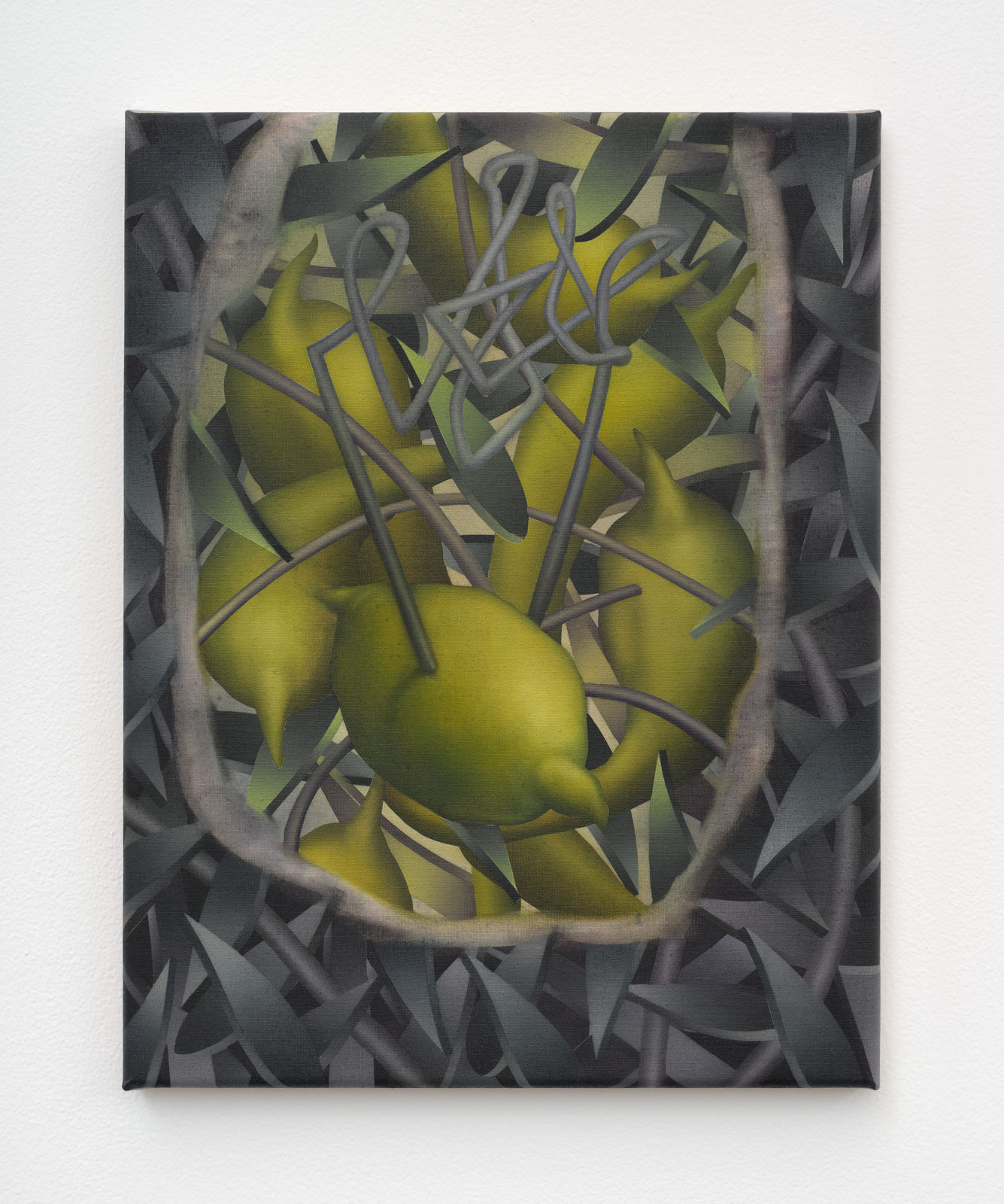 László von Dohnányi, A bunch of green apples, 2023